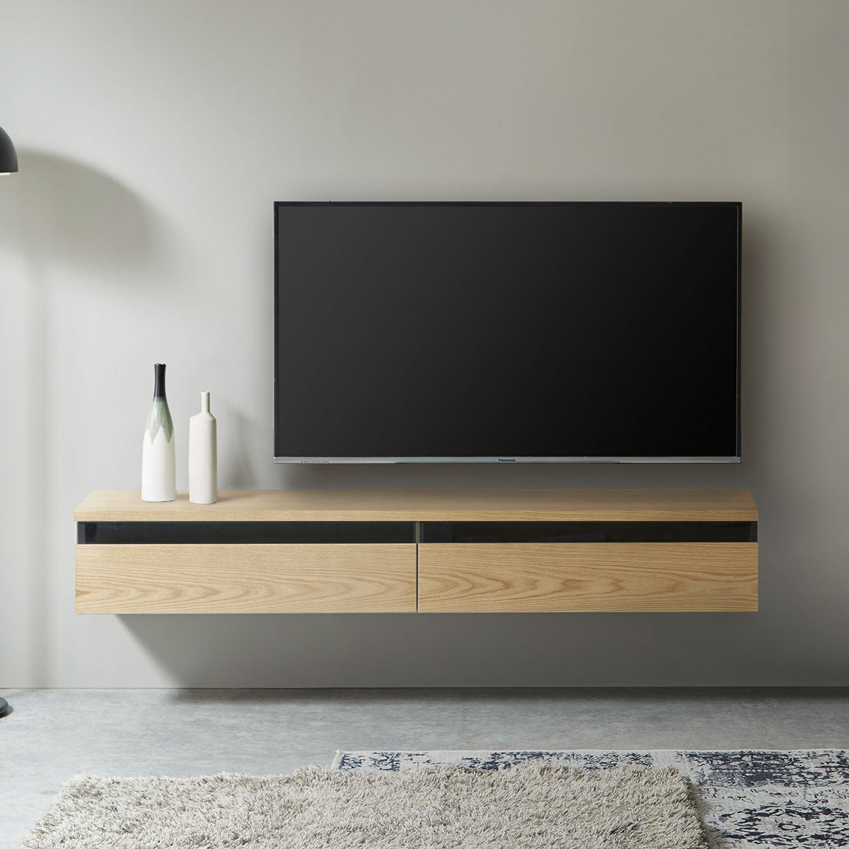 nipponaire FIOLO 180TV OAK 展示品 フィオロ フロート テレビボード｜家具・インテリア通販の関家具【公式】