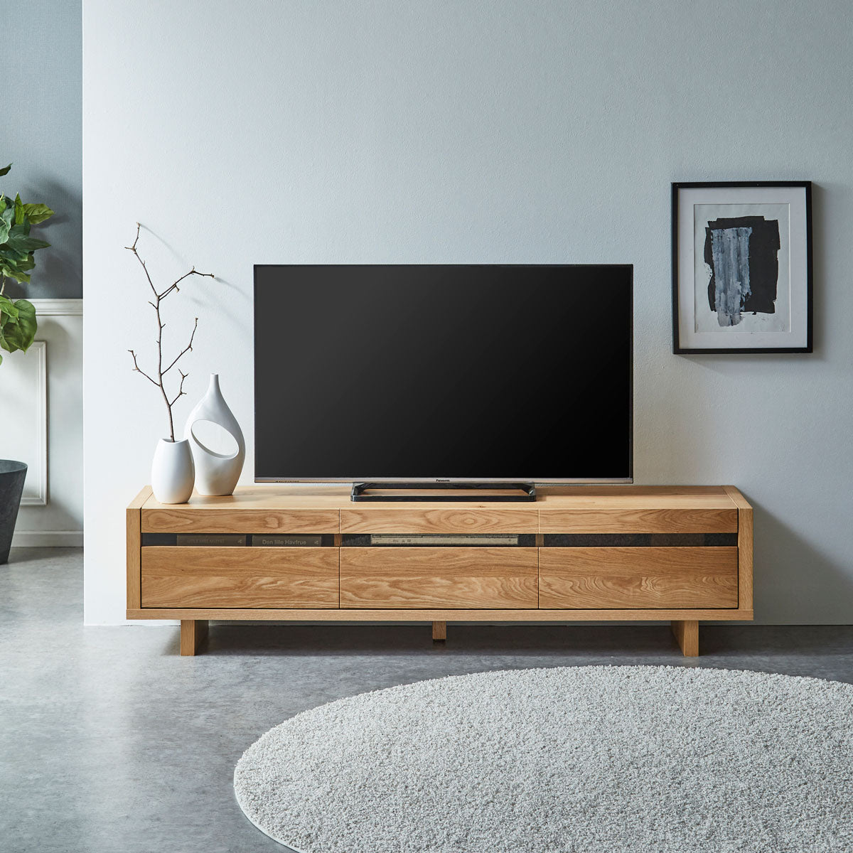 OUTLET】テンゲンⅡ テレビボード 幅180cm オーク 収納棚｜家具
