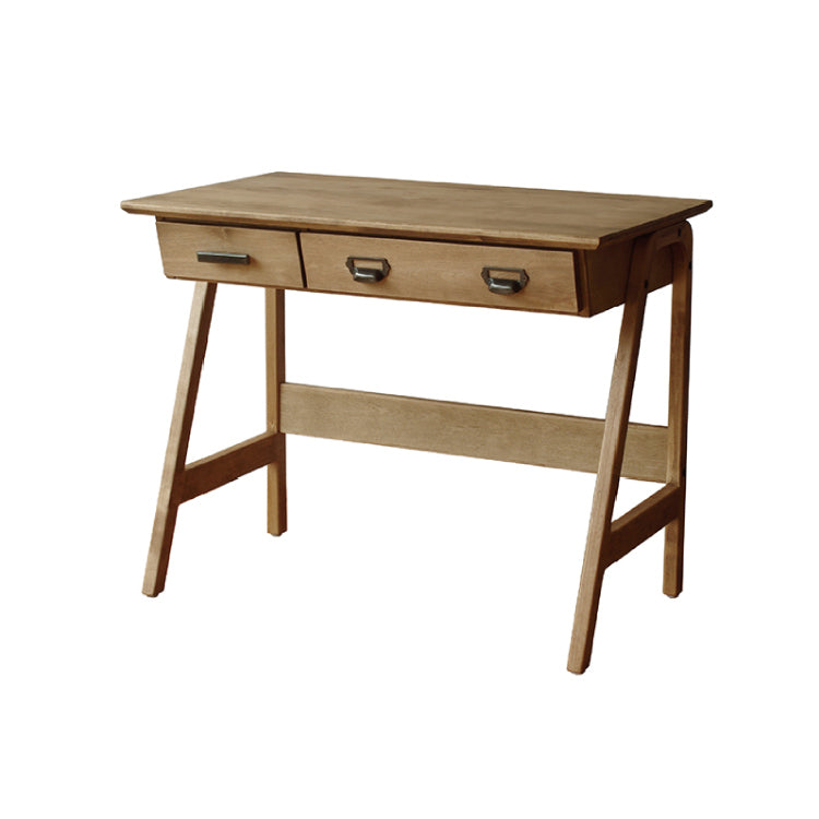 コットン デスク 幅90cm 引出付 天然木