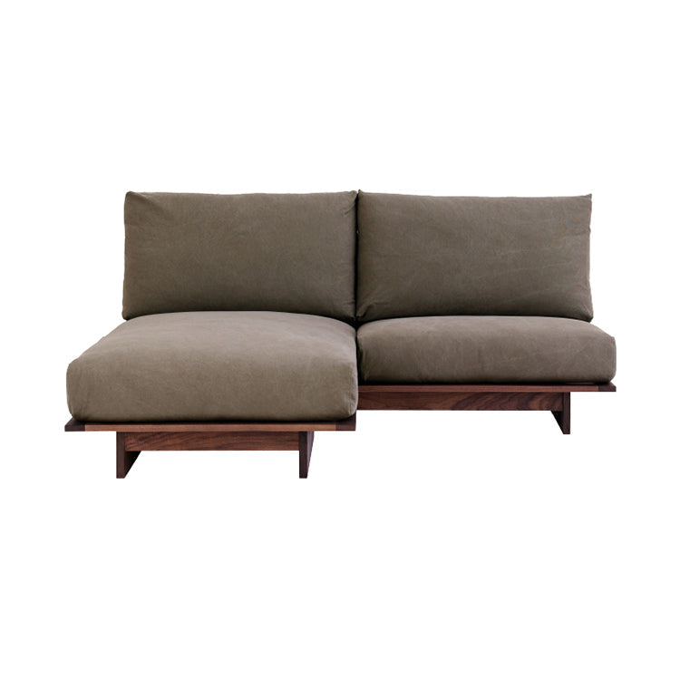 アルジ 3人掛けカウチソファ ウォールナット