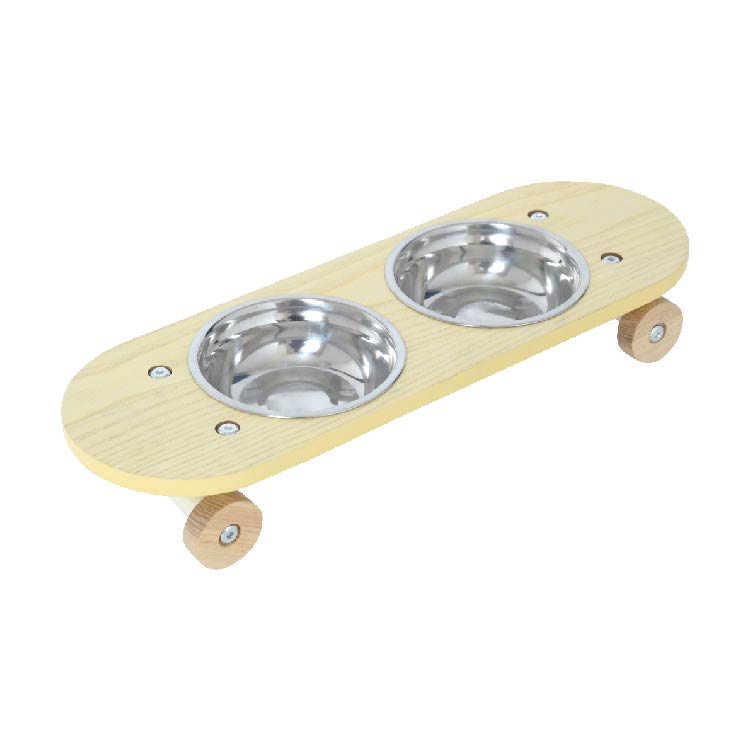 SK8プレート ペット用 スケボー風 エサ皿