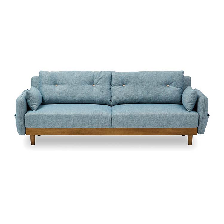 公式 関家具】ノイン ソファベッド 幅198cm ブルー｜家具・インテリア