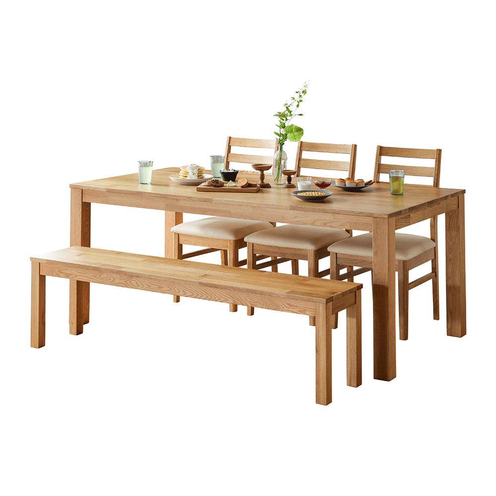 D5点セット(180) オーズⅢ OAK (ベンチ・板座)