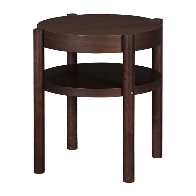 シリンダ サイドテーブル 幅49cm 棚付