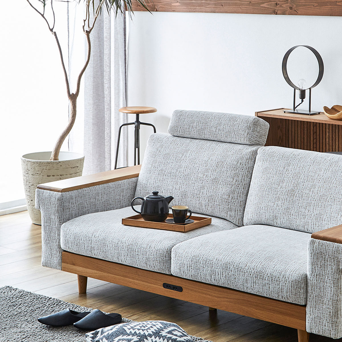 ヘッドレスト マッシュⅡ DGY ｜家具・インテリア通販の関家具【公式】