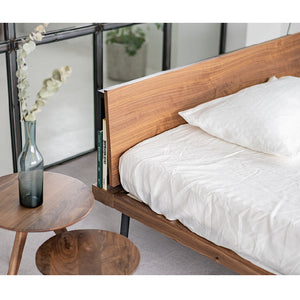 ユニック ベッドフレーム シェルフタイプ #オーク #シングル #スノコ