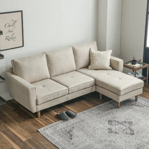 コンパクトなサイズ感が使いやすい、組み替え可能なカウチソファ。 #PLT111 プラチナグレー（プライムレザーテックス）