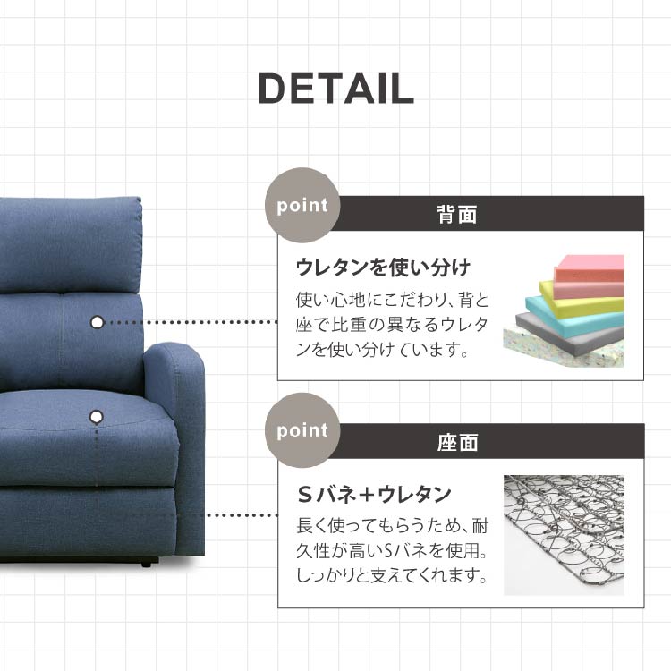 クルーンⅡ 1人掛けソファ 電動 リクライニング