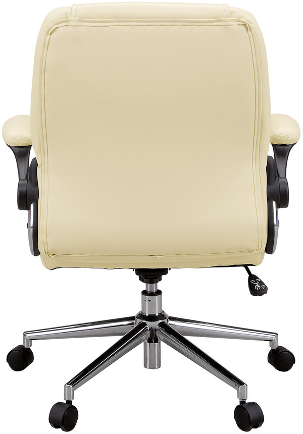 肘跳ね上げ式マネージメントチェア　オフィスチェア #クリーム