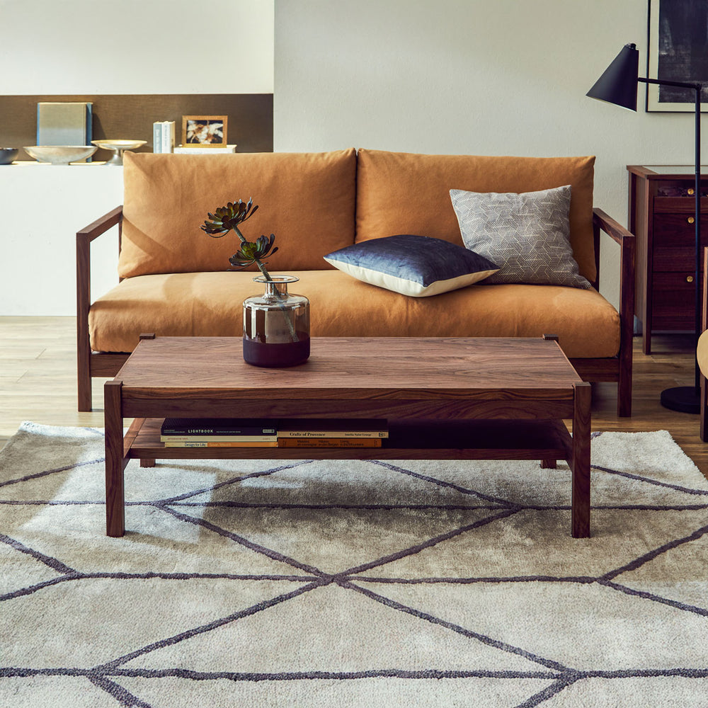 【OUTLET】ジンキⅡ センターテーブル 幅120cm 節有 棚付