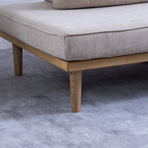 モーク 2.5人掛けソファ 幅180cm 組み合わせ ベース #サンドベージュ