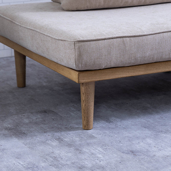 モーク 2.5人掛けソファ 幅180cm 組み合わせ ベース #サンドベージュ