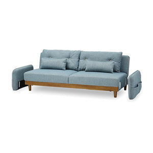 肘部分は取り外しも可能なので、フラットに使うこともできます。 #ブルー