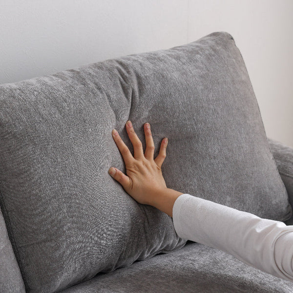 エレーナ ２人掛けソファ 幅164cm カバーリング お掃除ロボット対応 ファブリック #チャコール