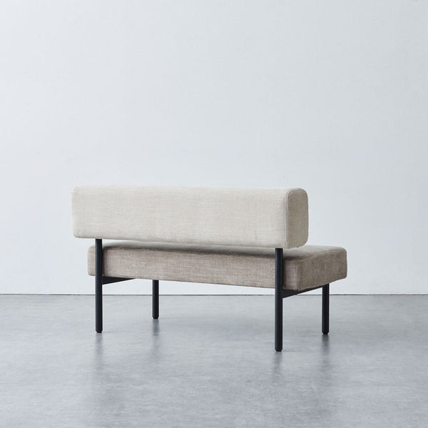 ウィムス ベンチソファ 幅120cm #チャコールグレーミックス