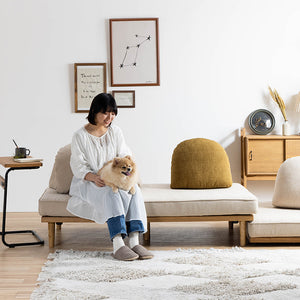 モーク 2.5人掛けソファ 幅180cm 組み合わせ ベース #サンドベージュ