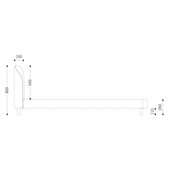 パメラ ベッドフレーム #フロストグレー #シングル