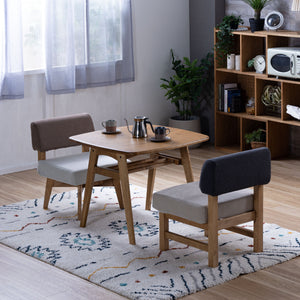 メレⅢ 1人掛け 回転ソファ #モカブラウン×ミストホワイト