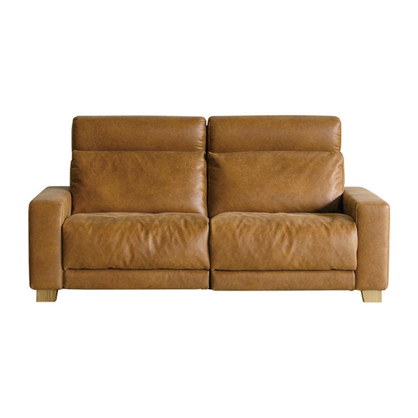 ハーデス ソファ 2.5人掛け #オーカーブラウン（スーパーレザーテックス）