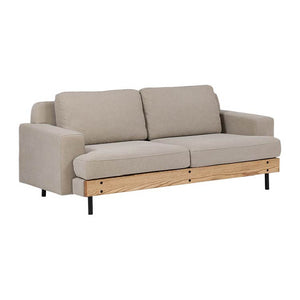 バスク 3人掛けソファ キャンバス #アイボリー