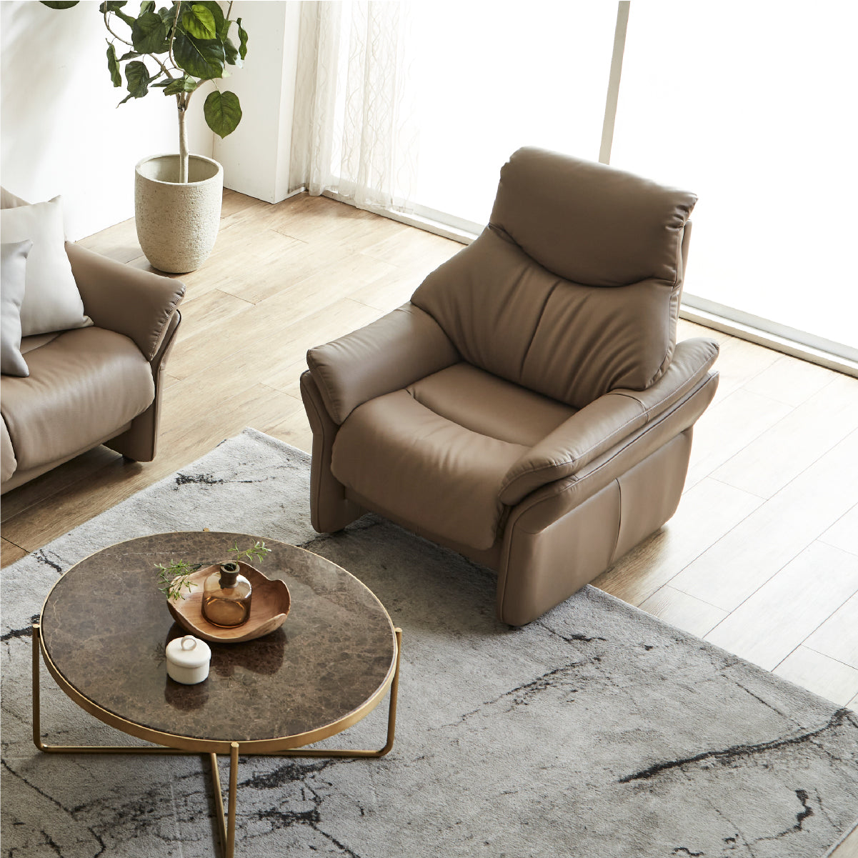 モナート 1人掛けソファ 幅81cm