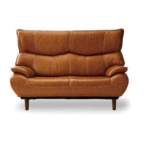マリアン 2人掛けソファ 幅159cm 本革 合成皮革 #ライトブラウン