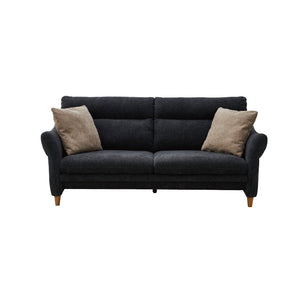 シビル 3人掛けソファ 幅188㎝ #ブラック