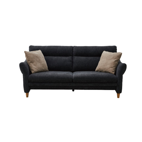 シビル 3人掛けソファ 幅188㎝ #ブラック