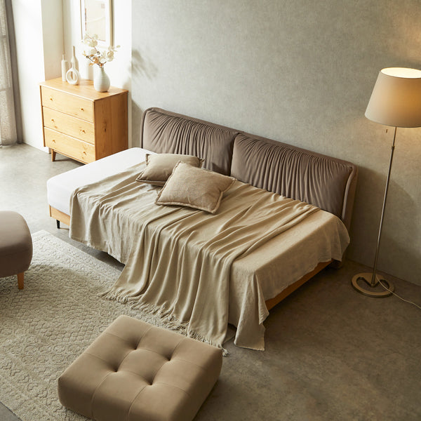 ベッドフレーム＋サイドクッション<br> #シングル #ベッドフレーム単体