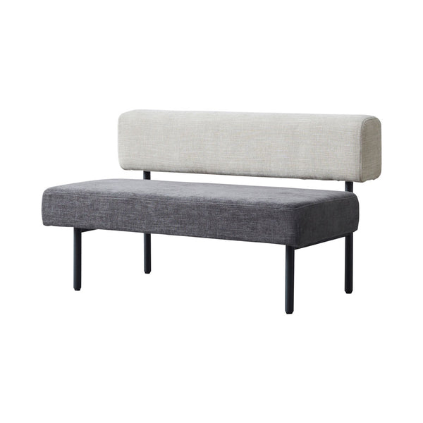 ウィムス ベンチソファ 幅120cm #チャコールグレーミックス
