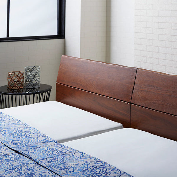 ルード ベッドフレーム シングル スノコ仕様 #ウォールナット #シングル #スノコ