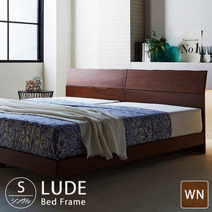 ルード ベッドフレーム シングル スノコ仕様 #ウォールナット #シングル #スノコ