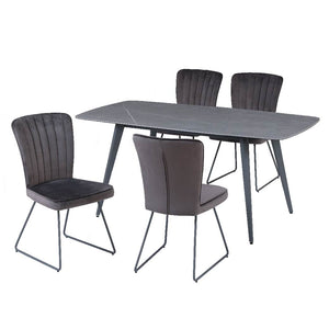 ピエール ダイニング5点セット (DT/チェア4脚) #幅150㎝