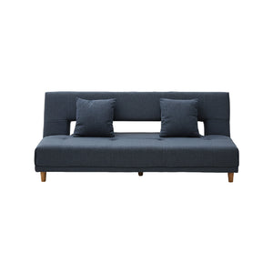 アーク ソファベッド 幅184cm リクライニング クッション付 ファブリック #ブルー
