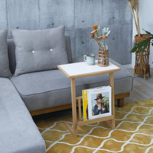 ミルファⅢ サイドテーブル #ホワイト