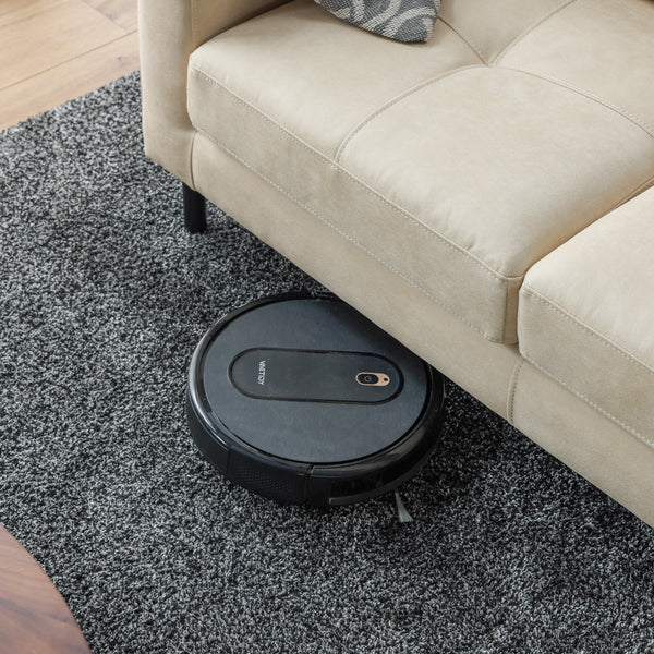 脚高は13cmと一般的なお掃除ロボットが通れる高さ設計で、ソファ下のお掃除も簡単です。 #PLT110 ミルクティー（プライムレザーテックス）