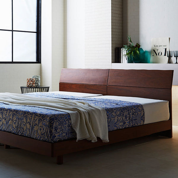 ルード ベッドフレーム シングル スノコ仕様 #ウォールナット #シングル #スノコ