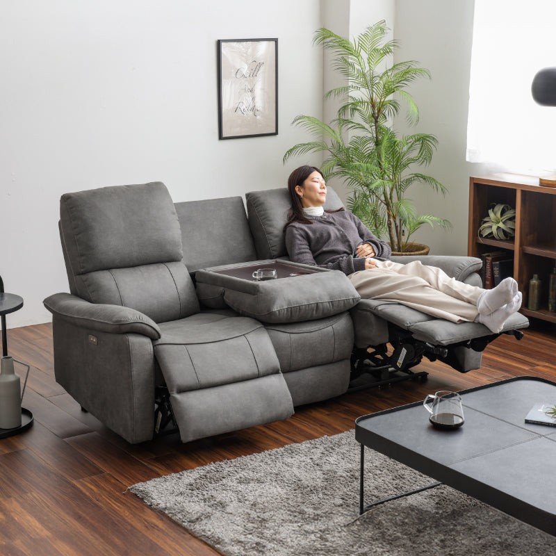 新品　ソファ　ソファー　リクライニング　3人掛け　ダークグレー　ソファーセット 楽天市場】ソファ ソファー リクライニングソファ 3人掛け 電動