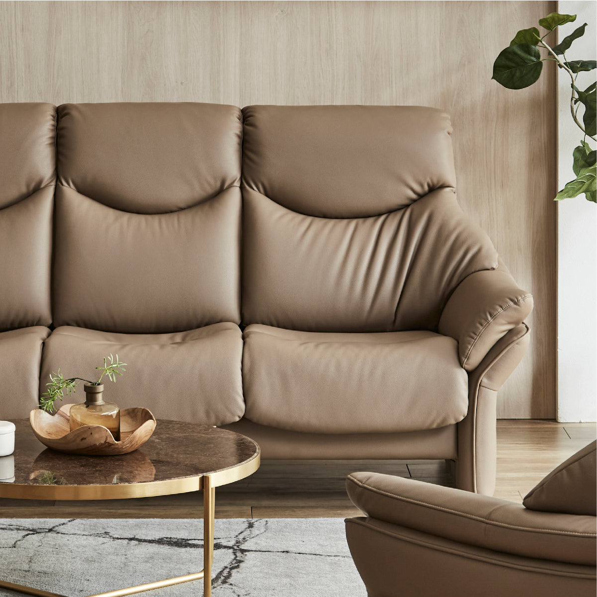 モナート 3人掛けソファ 幅198cm