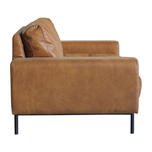 プルートソファ 1人掛け #オーカーブラウン（スーパーレザーテックス）