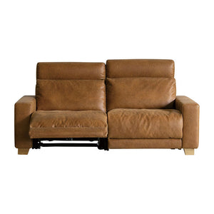 ハーデス ソファ 2.5人掛け #オーカーブラウン（スーパーレザーテックス）