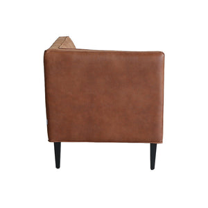 トリムソファ 2人掛け右肘 #ブラウン