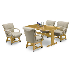 マリード ダイニング5点セット #ライトブラウン