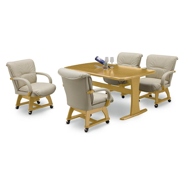 マリード ダイニング5点セット #ライトブラウン