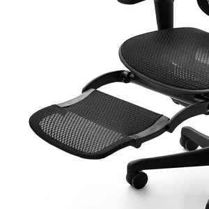 オットマン部分は必要な時に引き出して使用できます #ブラックフレーム×ブラック