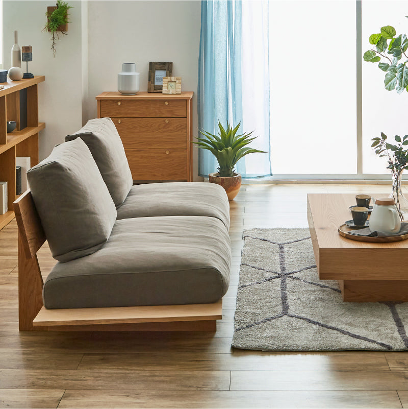 ヌシ 3人掛けソファ 1シータータイプ ウォールナット