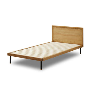 ユニック ベッドフレーム フラットタイプ #オーク #シングル #スノコ