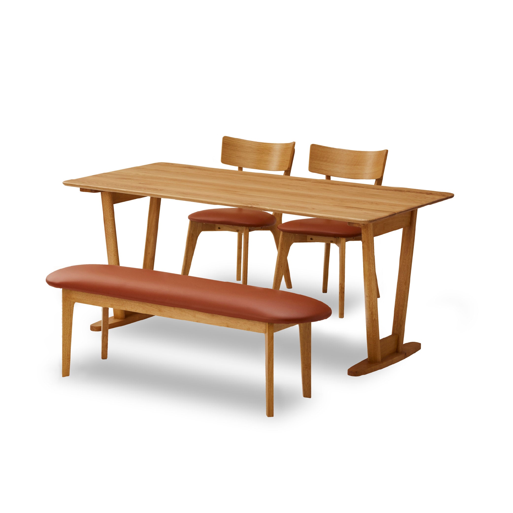 H&O テーブル 木製 金属製 組立 ウォールナット 新古品 DT160 アリーナⅡ OAK ｜家具・インテリア通販の関家具【公式】