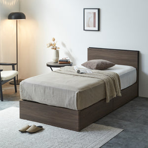 クレノ ベッドフレーム #アンバーブラウン #セミダブル