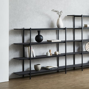 ※こちらの画像は【ノーブルブラック 幅160cm×奥行35cm×高さ125cm / 幅160cm×奥行35cm×高さ161cm】を使用しています。 #幅160cm×高さ161cm #ノーブルブラック